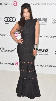Kim Kardashian 20th Elton John AIDS Foundation Oscar Viewing Party 14