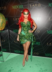 Kim Kardashian Midori Green Halloween Costume Party 40