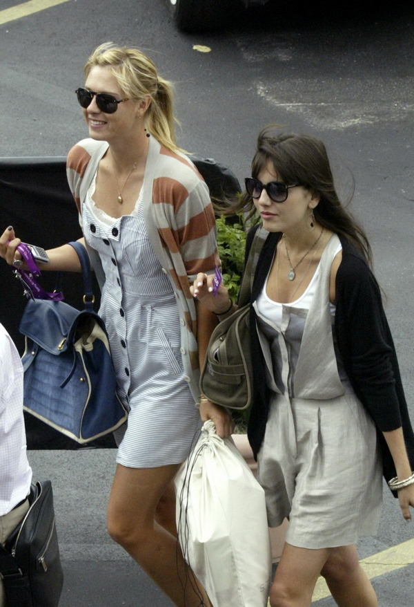 Camilla Belle and Maria Sharapova out and about in Miami, March 26